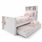 Hamptons Bookcase Trundle Bed King Single