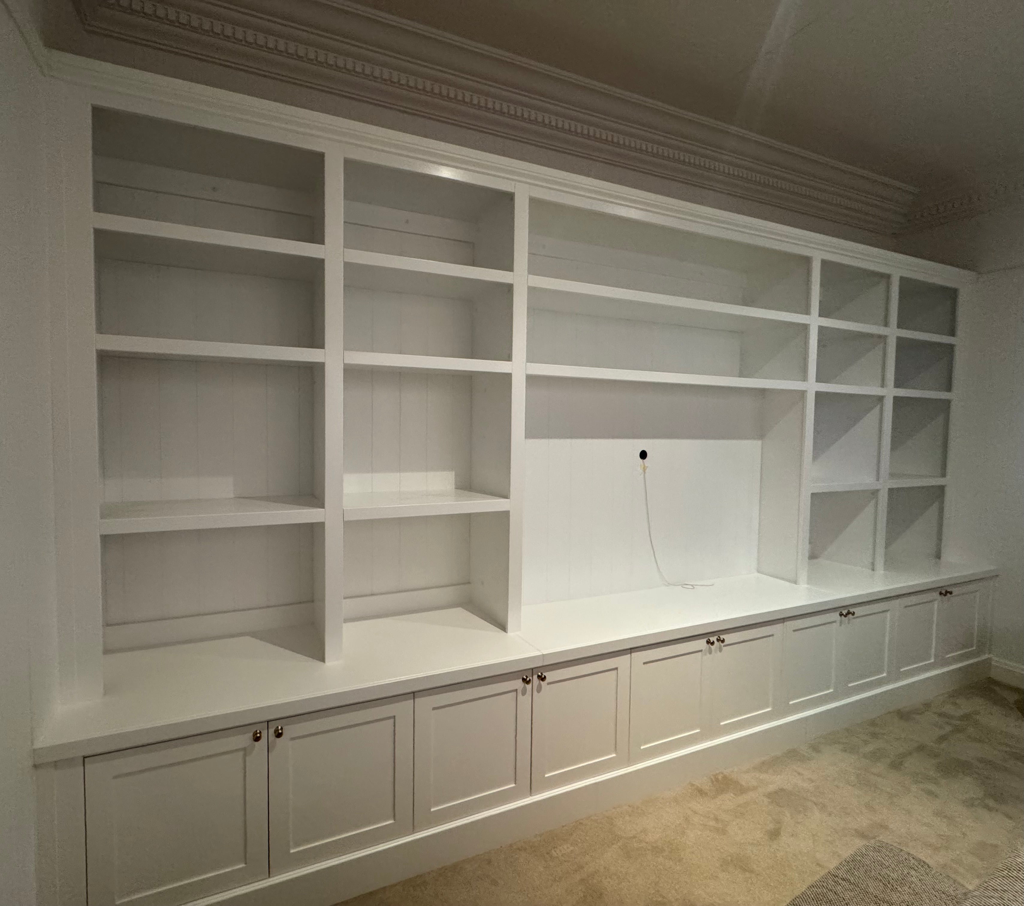 Crown Moulding Entertainment Units Built In