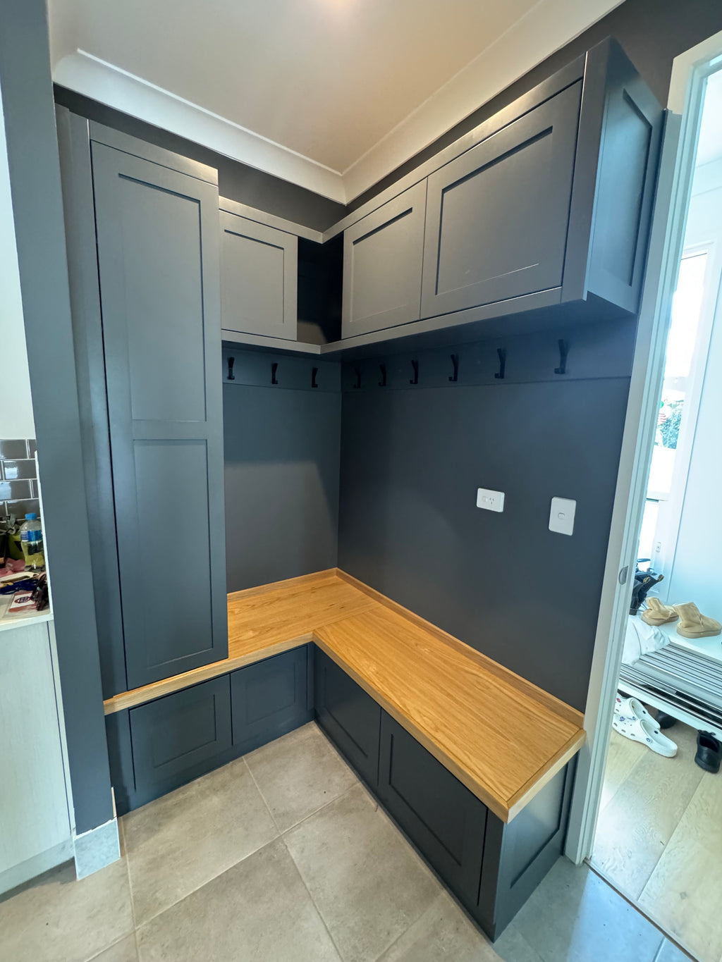 Corner Mudroom