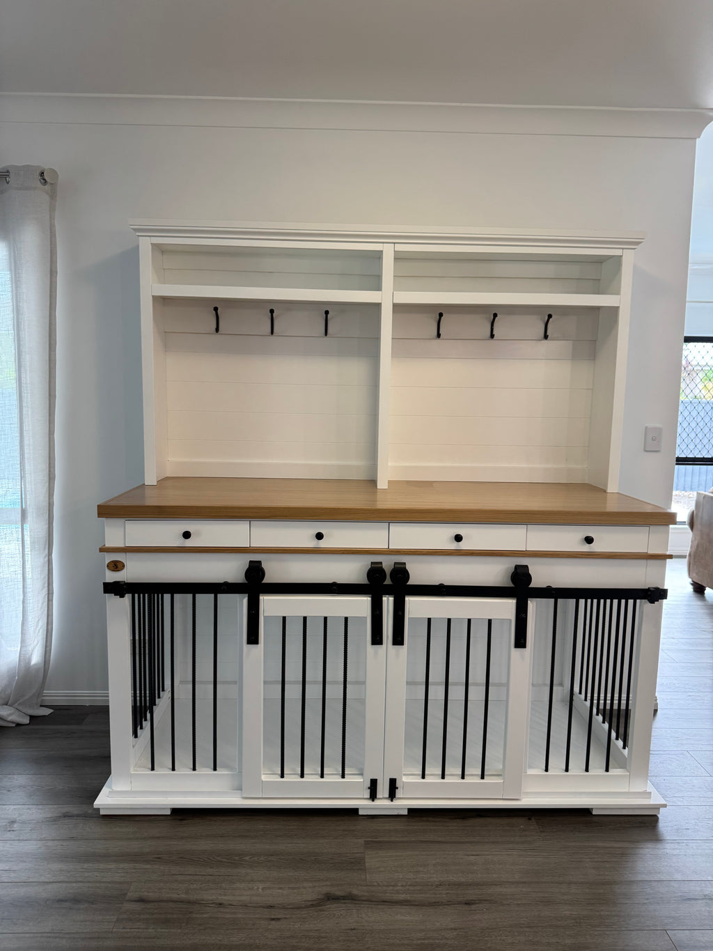 Double Door/Draws/Hutch Combination