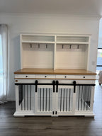 Double Door/Draws/Hutch Combination