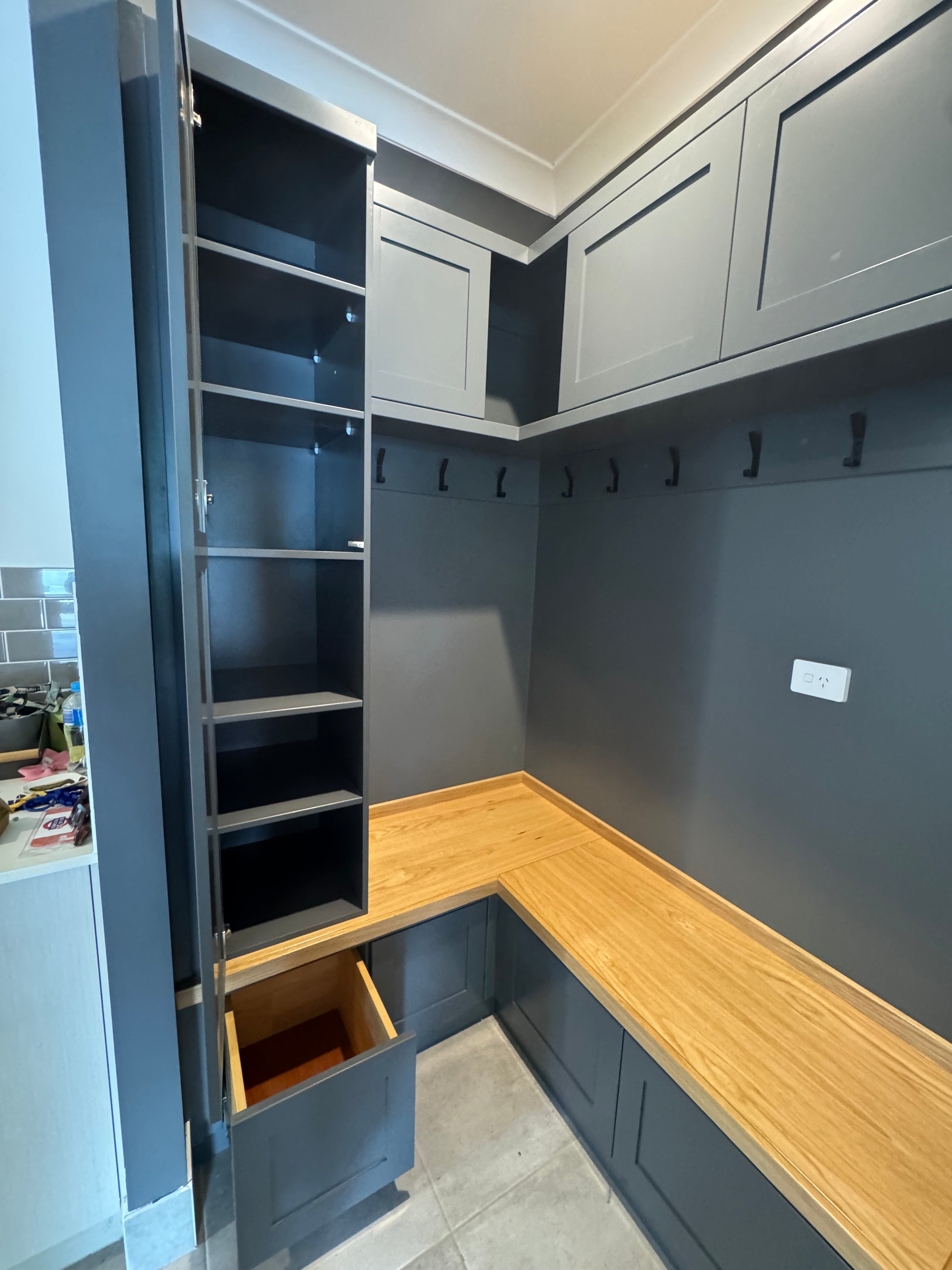 Corner Mudroom