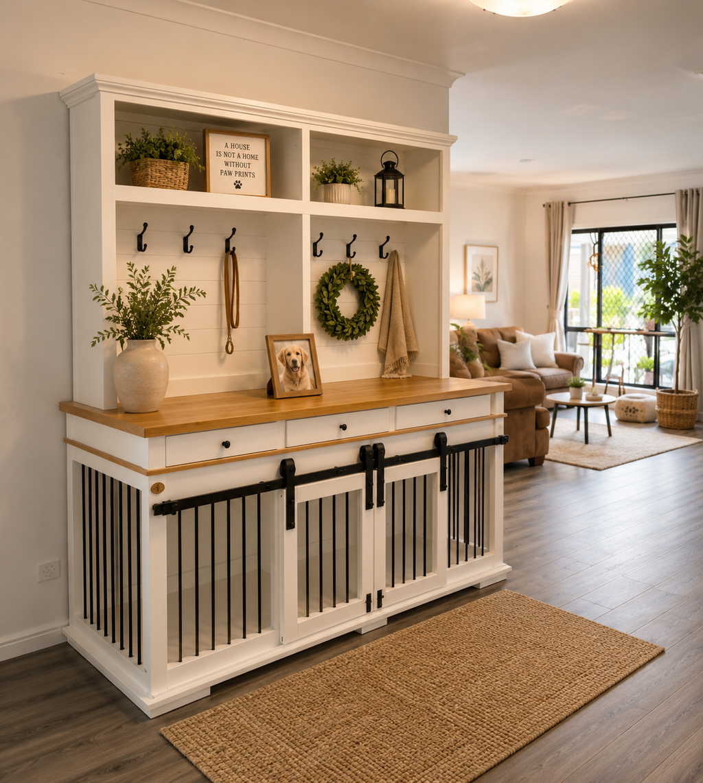 Double Door/Draws/Hutch Combination