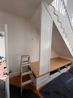 Under Stairs Custom Built Mudroom