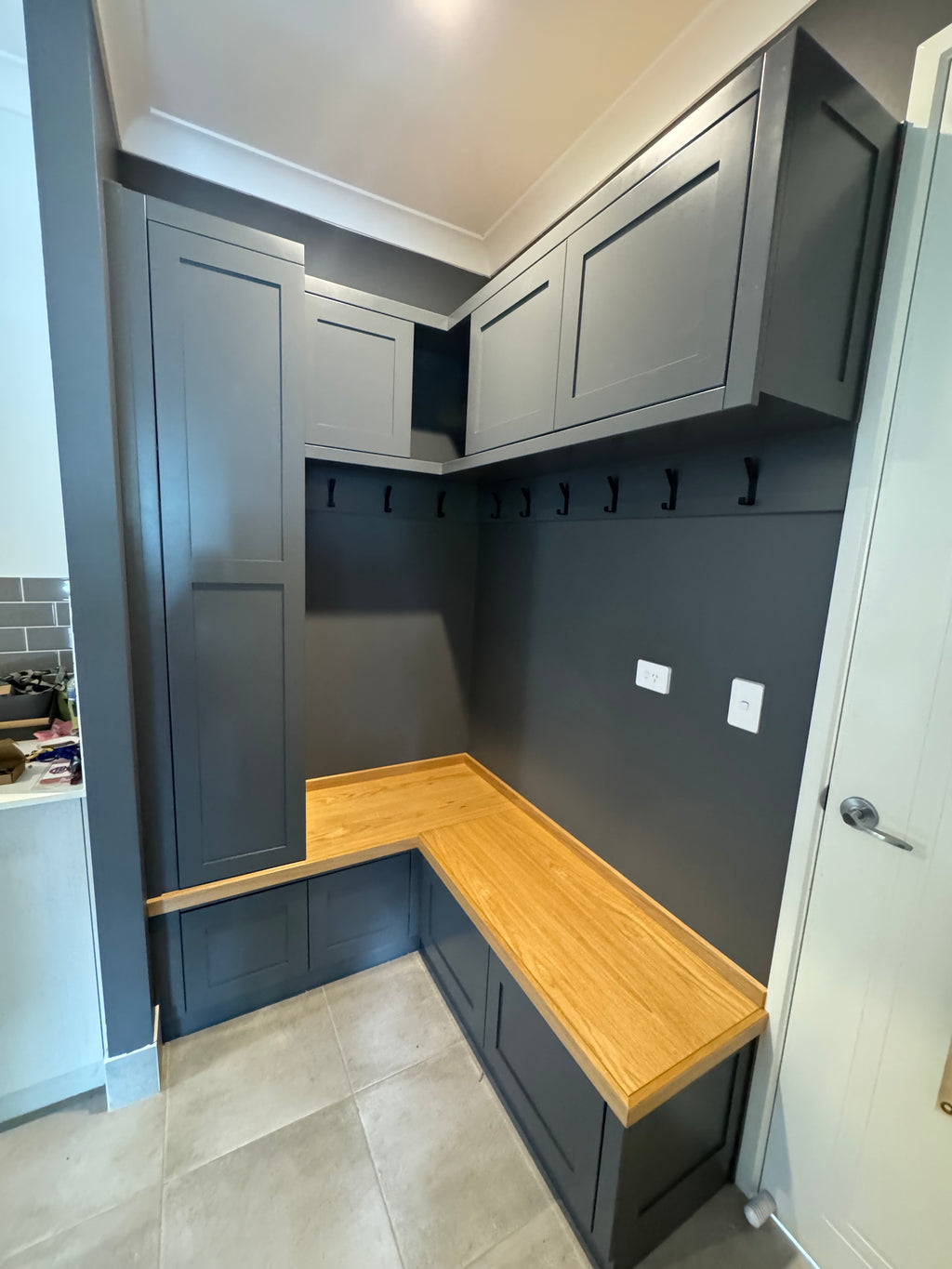 Corner Mudroom