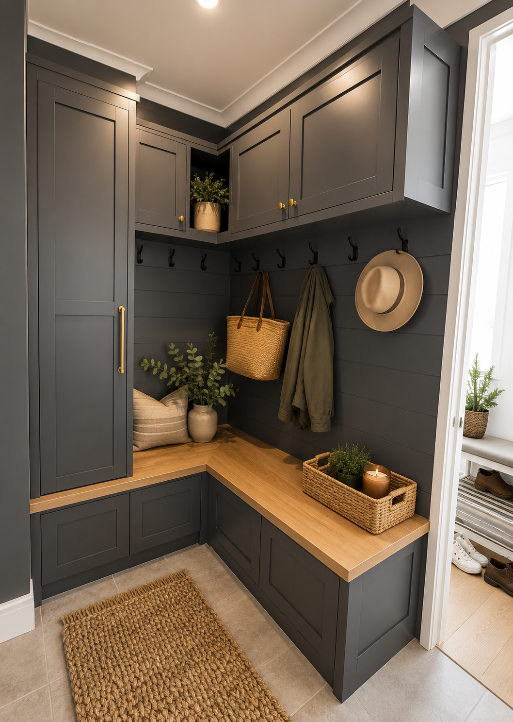 Corner Mudroom