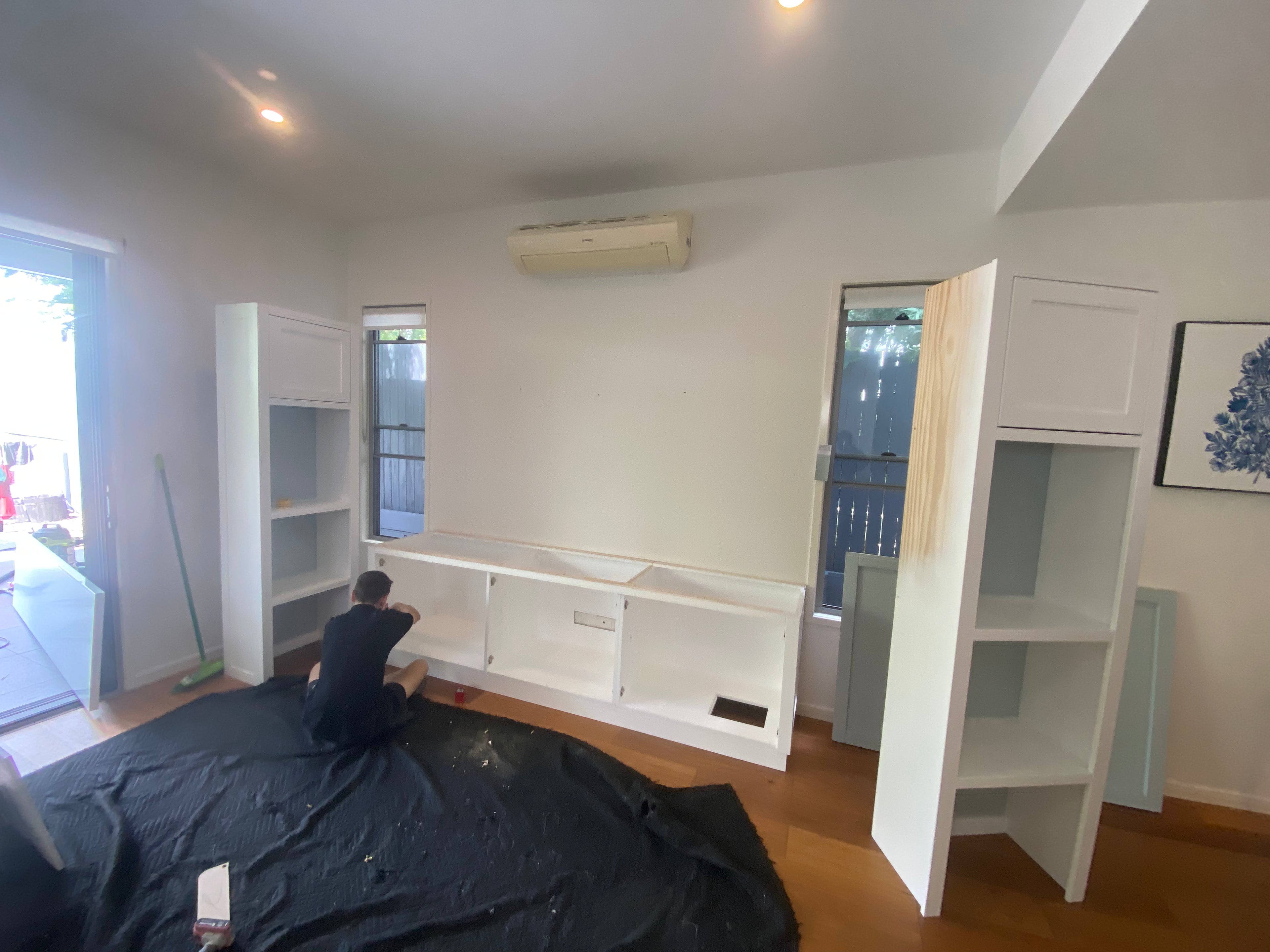 Hidden aircon units.