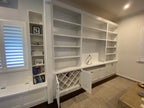 Media units with built in wine storage