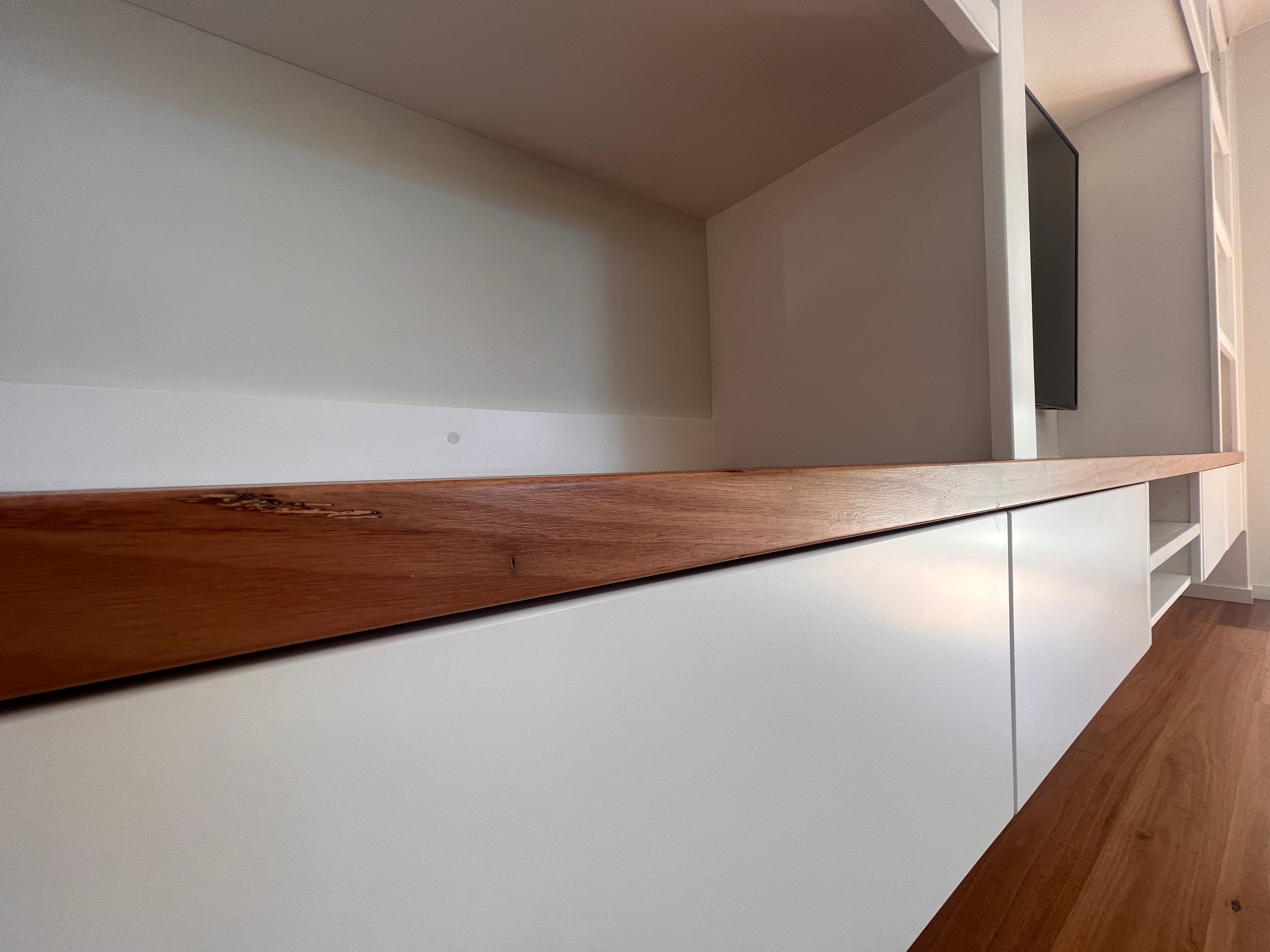 Floating wall unit (Blackbutt top)