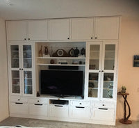 Custom entertainment wall units (POA)