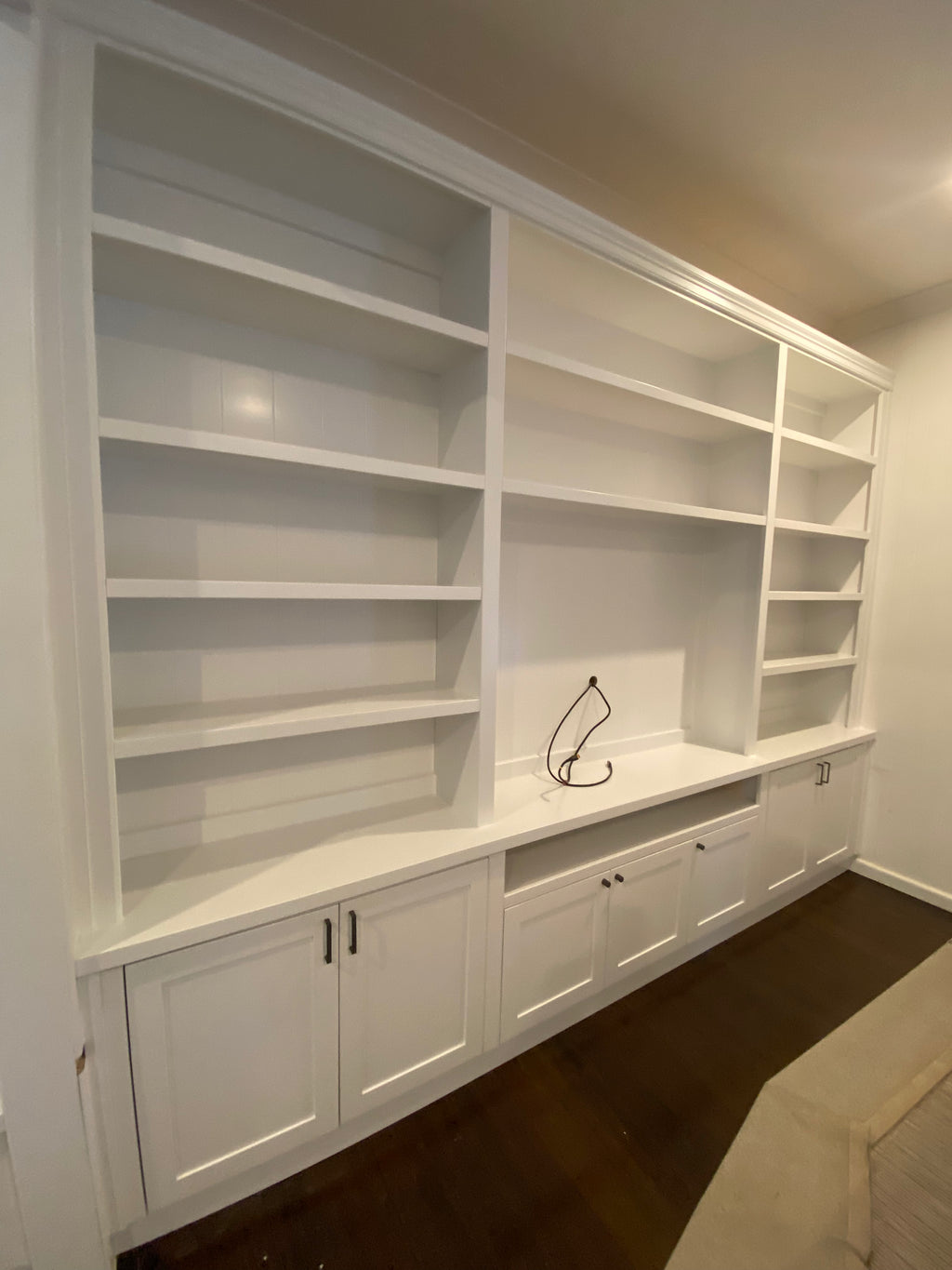Media units with built in wine storage