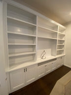 Media units with built in wine storage