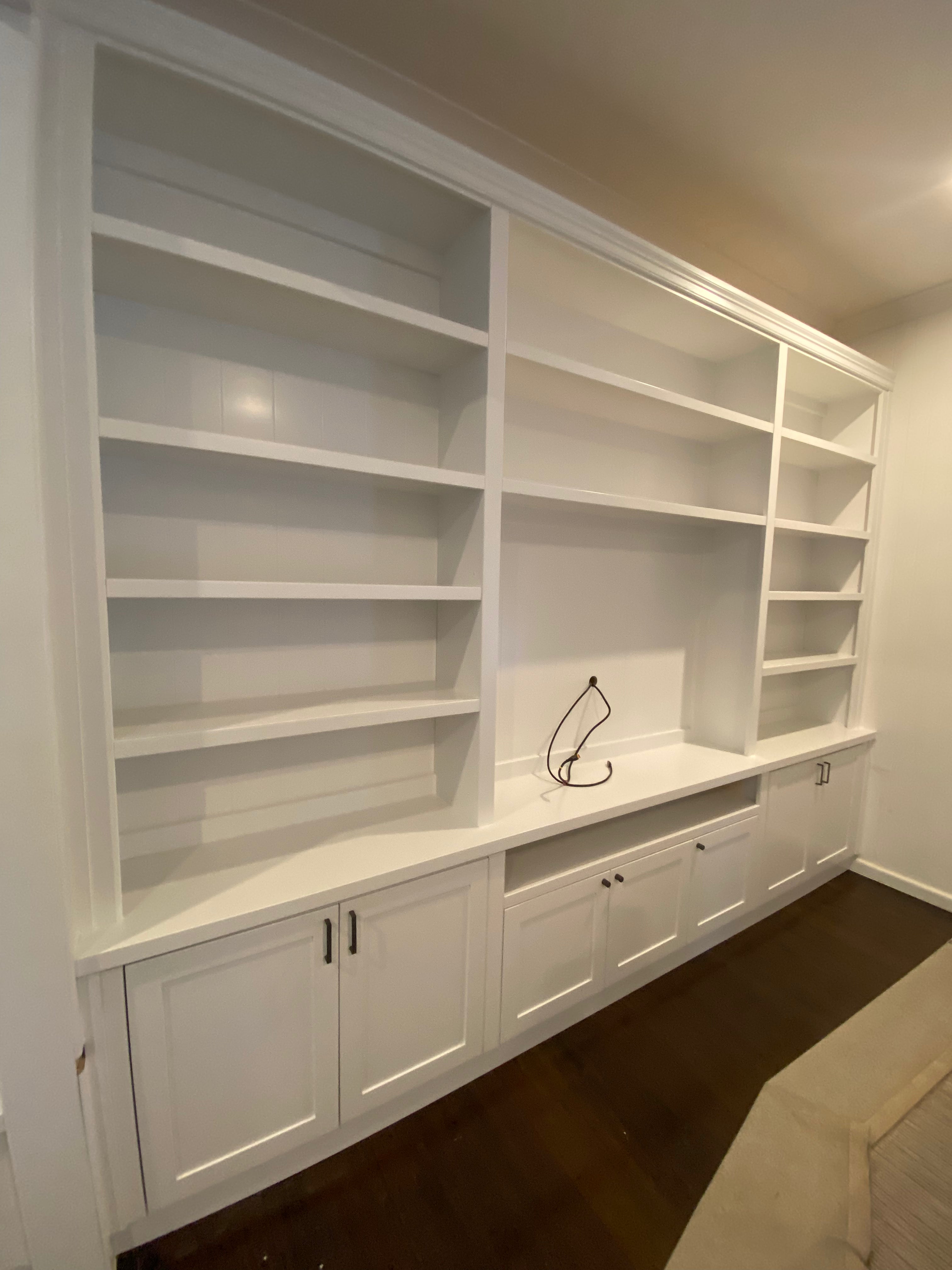 Media units with built in wine storage