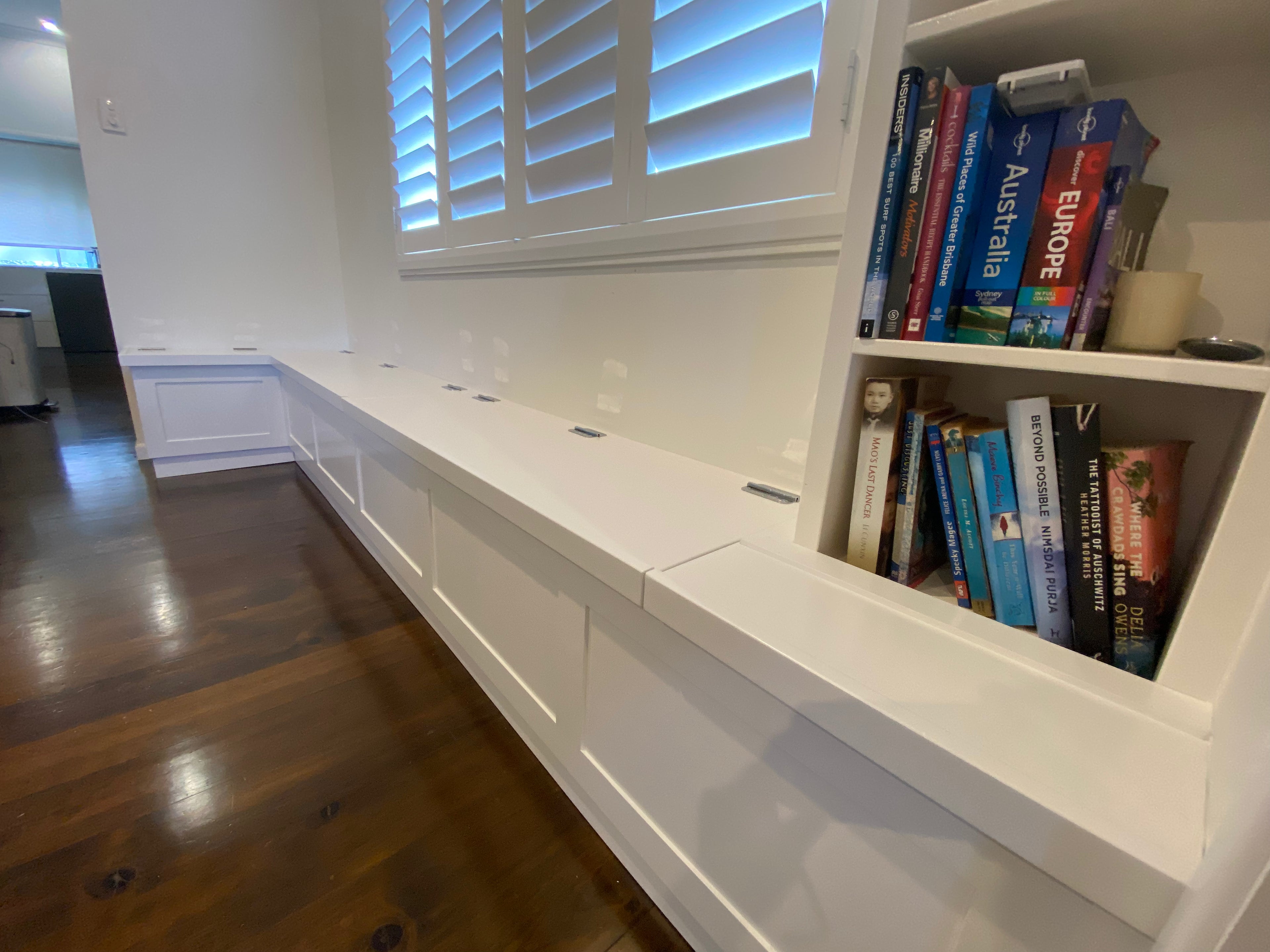 Media units with built in wine storage