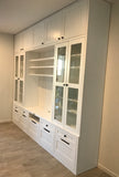 Custom entertainment wall units (POA)