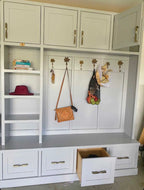 Custom built mudroom units (POA)