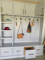 Custom built mudroom units (POA)