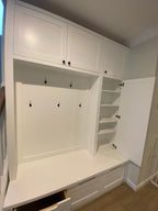 Custom built Mudroom Units