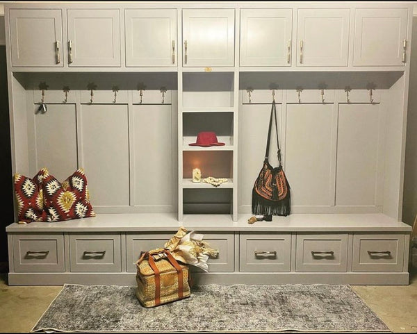 Custom built mudroom units (POA)