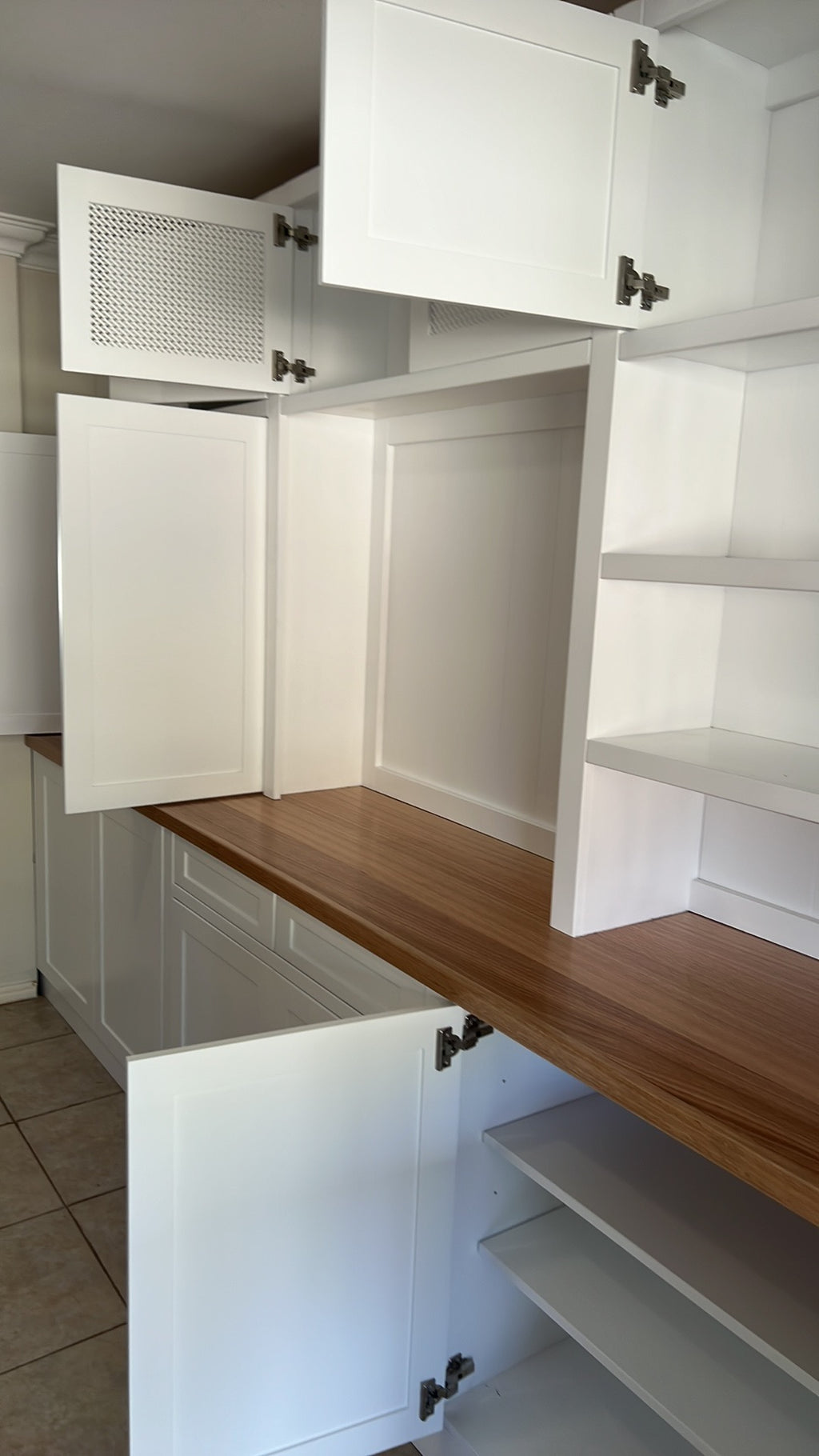 Custom unit with Tassie Oak