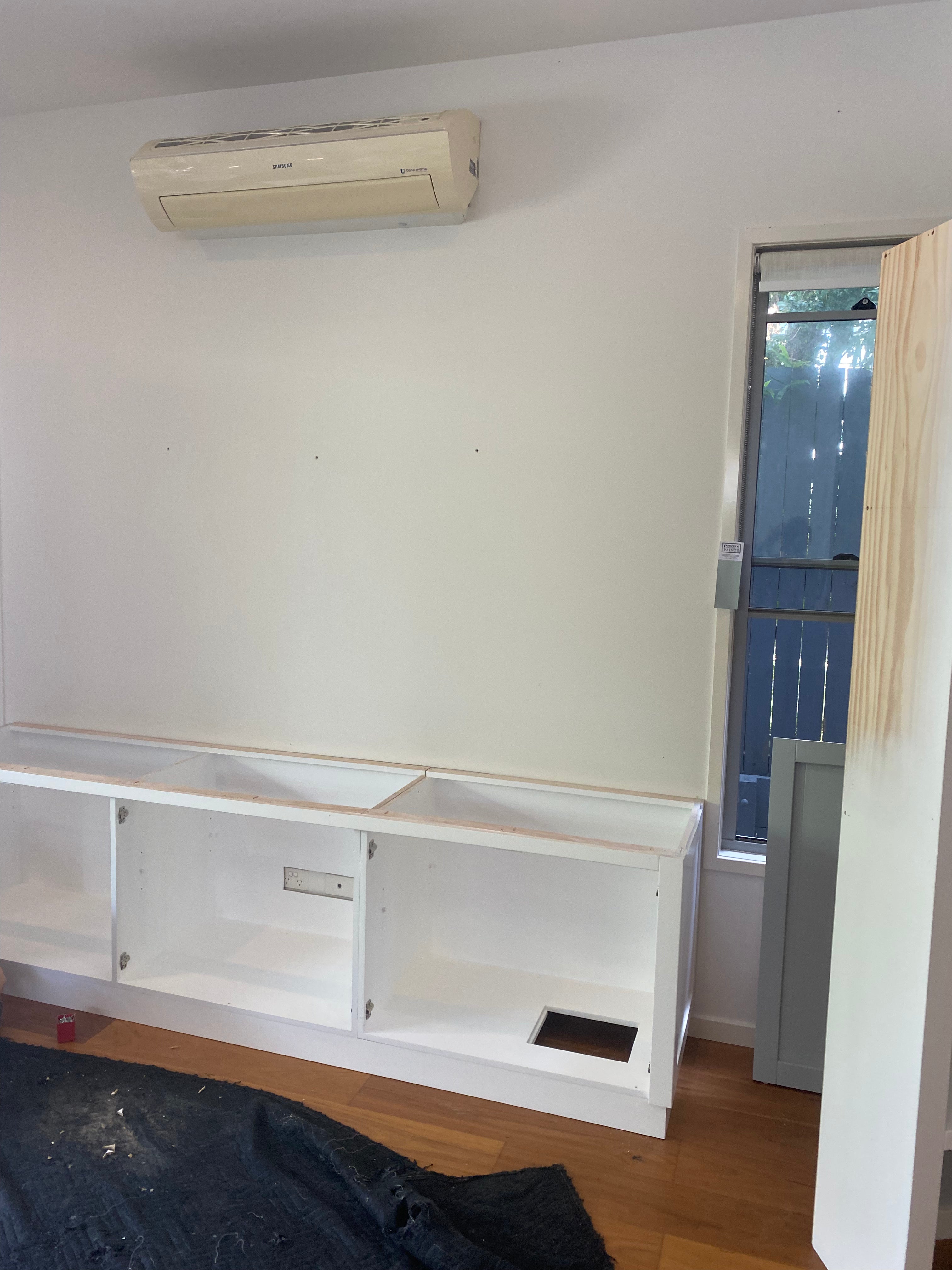 Hidden aircon units.