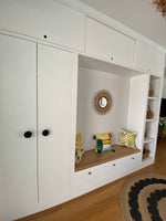 Custom entrance Mudroom unit