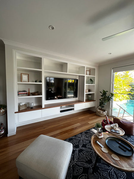 Floating wall unit (Blackbutt top)