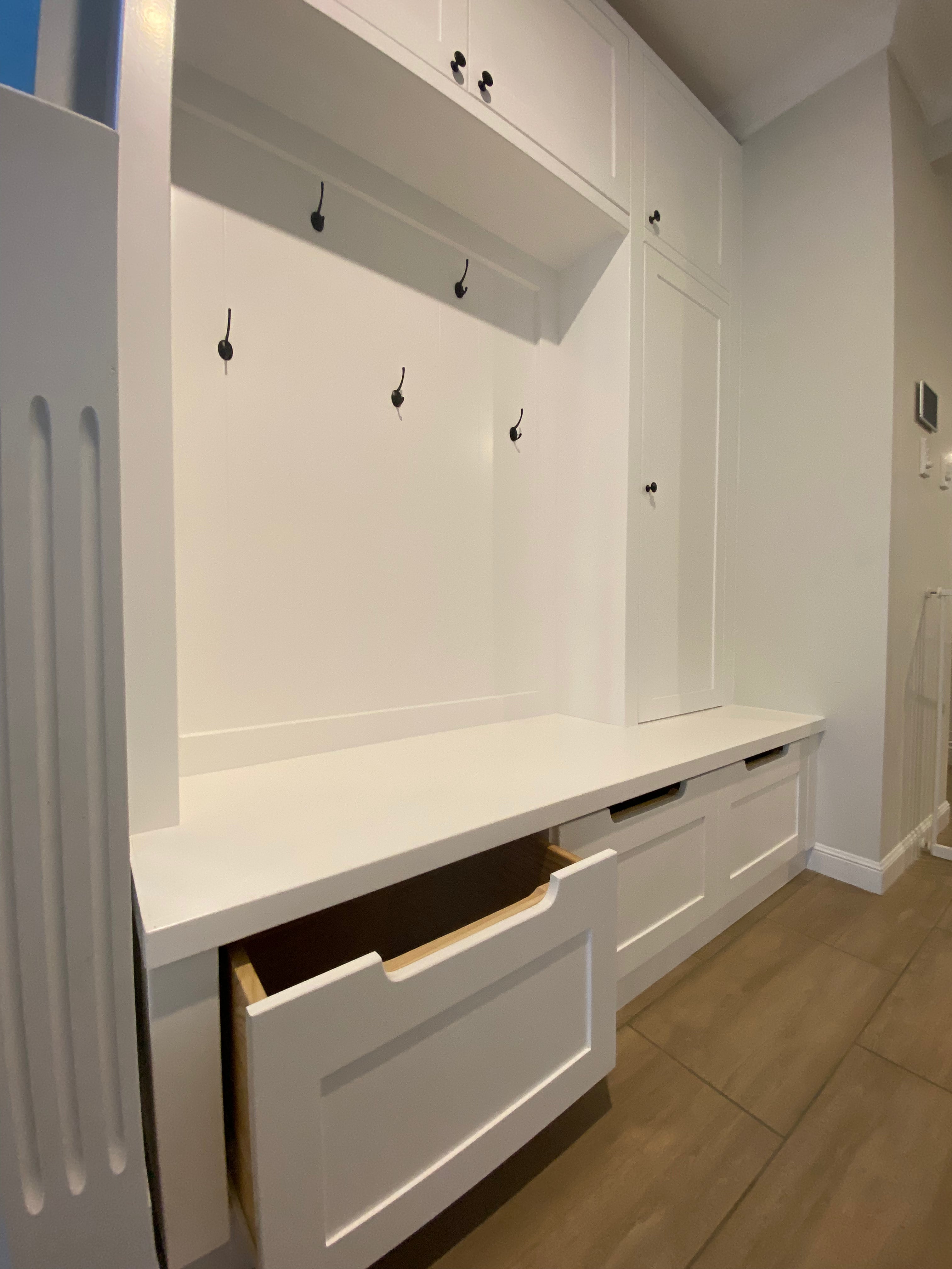 Custom built Mudroom Units