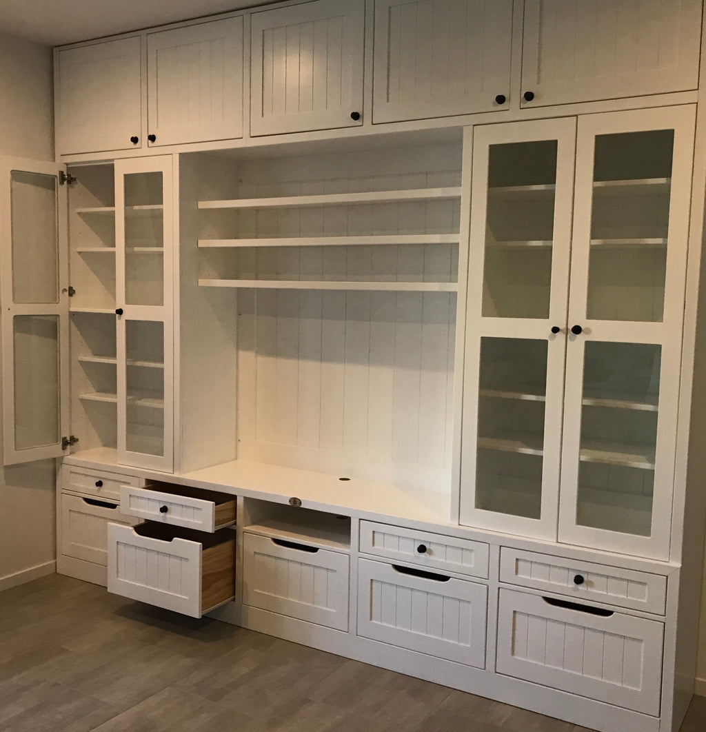 Custom entertainment wall units (POA)