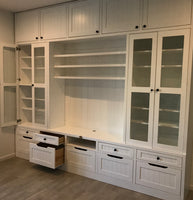 Custom entertainment wall units (POA)