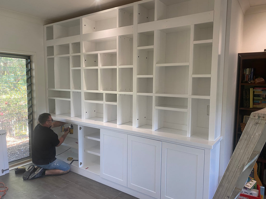 Custom library bookcases/ladders POA